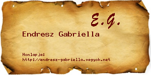 Endresz Gabriella névjegykártya